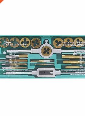 20 Pcs Taper Die Set Hardware Tools Hand Tapping Wrench Die