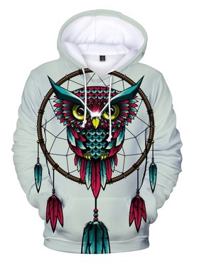 New Hoodies Men Dream Catcher 3D Print Men's Fashion Hooded