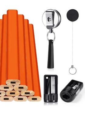 Anti-rust Flat Octagonal Carpenter Pencils Hard Black Carpen