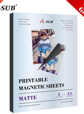 Matte Magnetic inkjet sticker photo paper A4 for inkjet prin