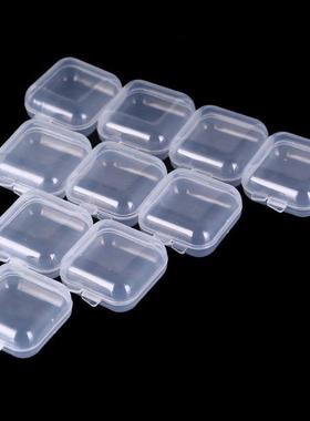 20pcs Small Clear Plaic Beads orage Containers Box With