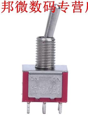 10 x Toggle Dpdt OP Poste Op Twee Rode 2A 250 V 5A 120 V