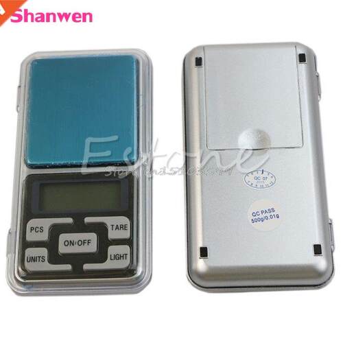 1PC Pocket 500g x 0.01g Digital Scale Tool Jewelry Gold Bala