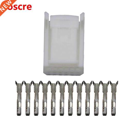 12 Pin White Car Plug Harness Connector plastic Headband Te