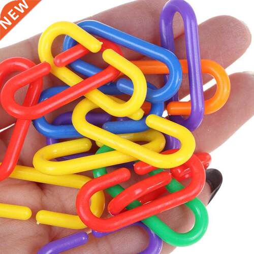 100pcs Plastc Parrot Toys C-clps Hooks Chan C-lnks Sugar