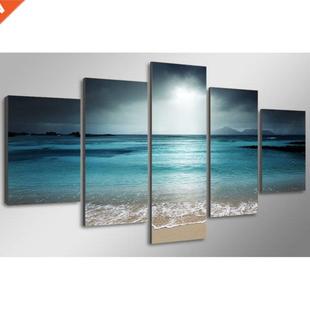 2 Pieces 4 Panels/Set Oil Painting Wall Background Picture H