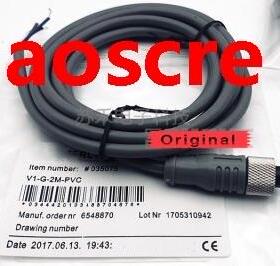 2PCS V1-G-2M-PVC Female Connector M12 4-pin PVC Cable for Se