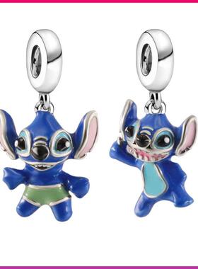 silver charm jwelry Stitch 925 charm jack Faceless man bead