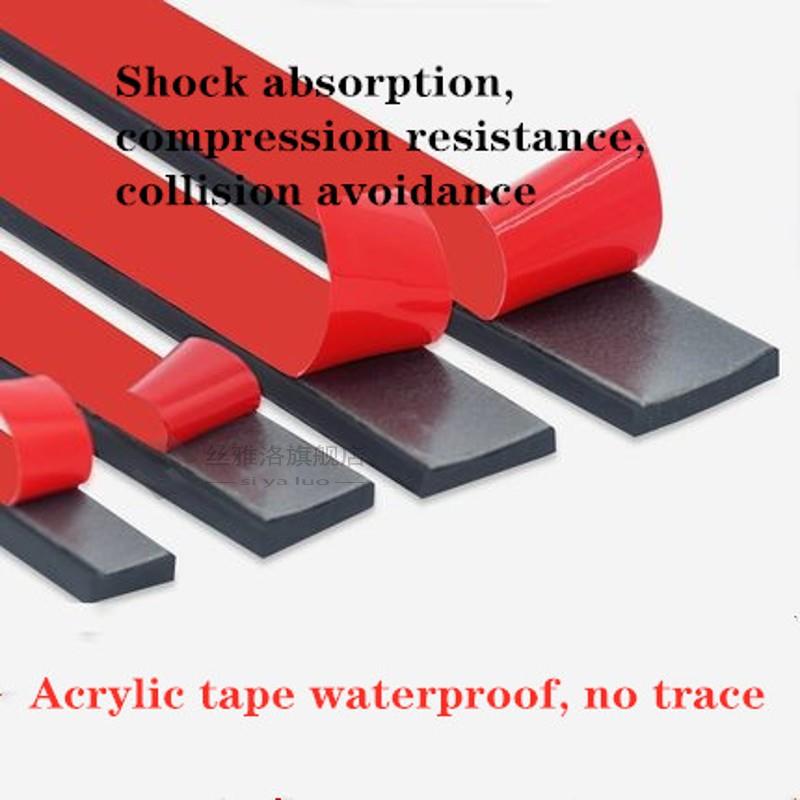 Self-adhesive strips for rubber beading, rectangular box, me