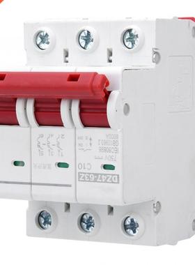 4pcs MCB Miniature Circuit Breaker 3P Photovoltaic Air Swit