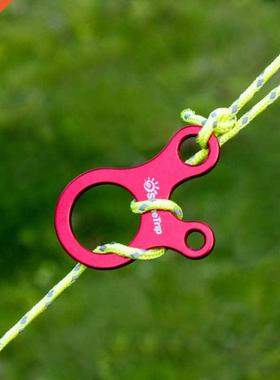 10pcs Quick Knot Tent Wind Rope Buckle 3 hole Antislip Campi
