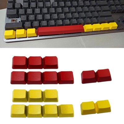 2 /7 Pcs PBT Keycaps Set, Thick PBT No Printing Keycaps for
