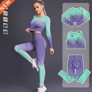 Women	s Seamless Yoga Set Gym Suits Fitness Clothing Spor