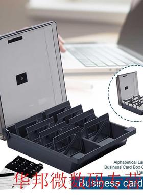 Organizer Business Card Box Alphabetical Classification Hold