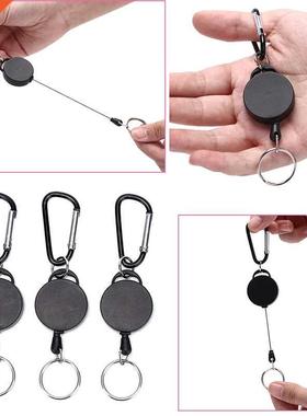New 1PC Stretchable Wire Rope Key Chain Badge Reel Retractab