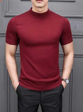MRMT 2022 Brand New Autumn Men	s Sweater Pure Color Semi-