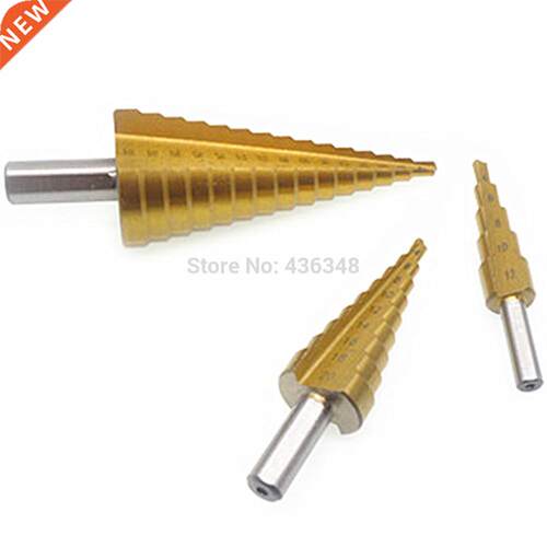 3pc Stepped Down Cone Drill Bit Hole Cutter Industrial Reame