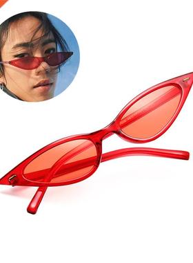 Purple Black Red Sunglasses Cateye Eyewear Women Brand Desi