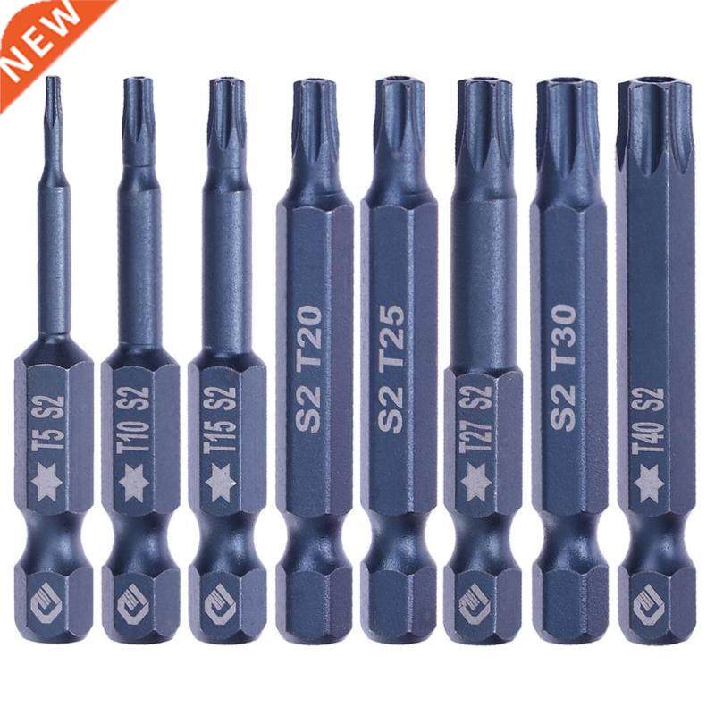 10 Pcs 1/4 Inch Hex Shank Hex Cross Head Bits T6/T10/T15/T20