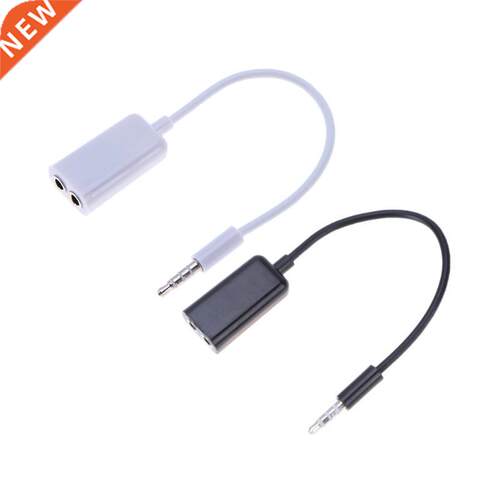 Headphones Splitter 3.5mm Male to 2 Female Lovers Stereo Spl