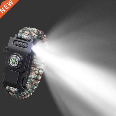 Emergency Paracord 550 4mm Led Lights Camping Rope Parachute