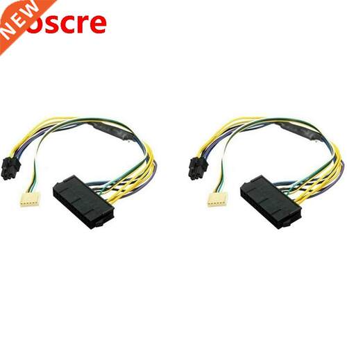 12 Inch ATX Main 24-Pin to 6-Pin PSU Power Adapter Cable 18A