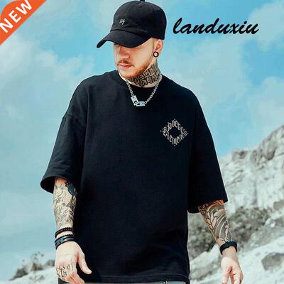 Men's Fshion Guocho T-shirt Hip Hop Loose Short Sleeved