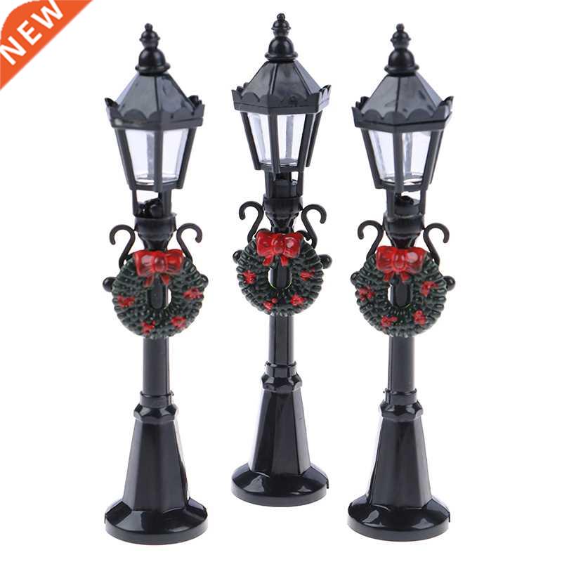 1PC 1/12 Dollhouse Miniature Christmas Park Street Lamp Doll-封面