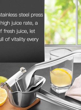 1pcs Mnul Fruit Press Juicer Home Kitchen Stinless Steel