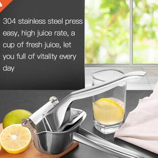 1pcs Mnul Fruit Press Juicer Home Kitchen Stinless Steel
