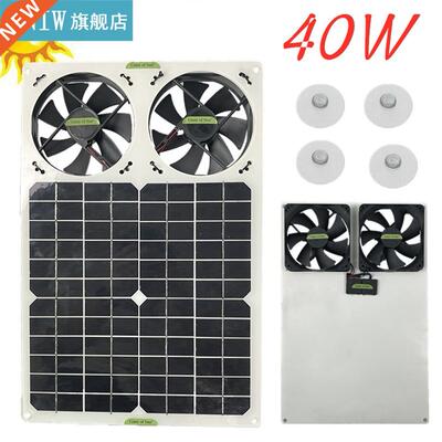 Monocrystalline Silicon Solar Panel 40W with Dual Fans Exhau