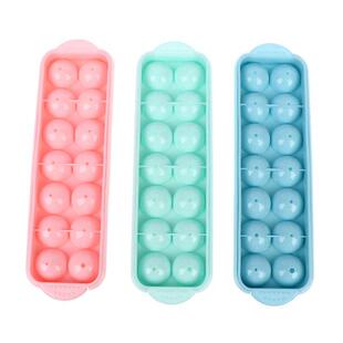 Plastic Molds Ice Tray 14 Grid D Round Ice Molds Home Bar P