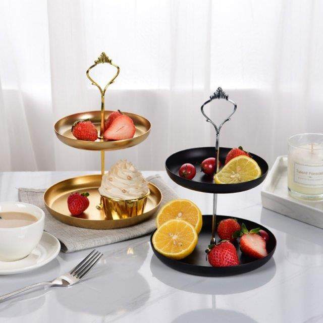 Detachable Cake Stand European Style 2 Tier Pastry Cupcake F