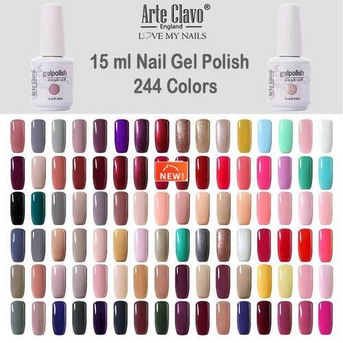 Gel Lak Nail Polish UV Hybrid Nail Gel 15 ML Glit