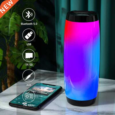 LED Bluetooth Speaker Portable F Radio Wireless Bass Subwoo