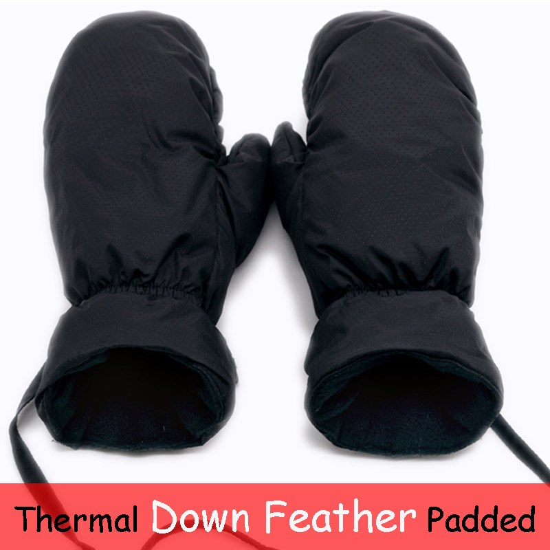 Down Feather Thermal Snowboard Ski Gloves men women Winter 模玩/动漫/周边/娃圈三坑/桌游 古风/国风罩衫 原图主图