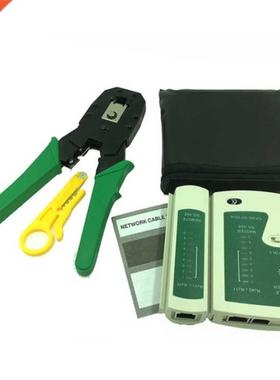 Crimping Tool Wire stripper + Network Cable Tester RJ45 RJ11