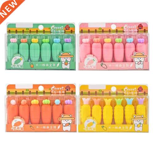Mini6 Pcs Cartoon Fruit Style Highlighter Paint Pen mm Broa