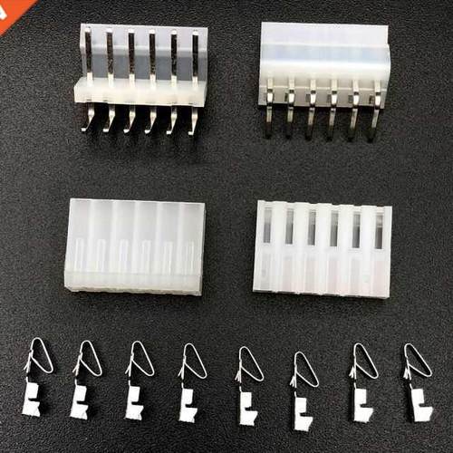 8Sets=64pcs CH3.96mm connector 6P 6pin CH3.96 curved Bending