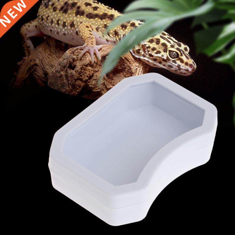 Reptile Feeder Water Food Feeding Plastic Bowl 3 Size Turtle