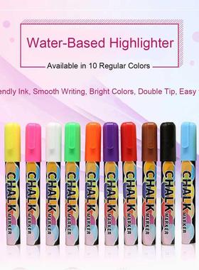 10 Colors Liquid Chalk Marker Chalkboard Highlighter 6mm Re