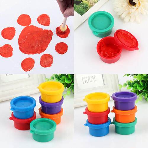 0ml 6 Vibrant Colors Washable Gouache Paint 适用于 Kids Sch