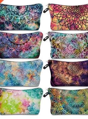 FUDEAM Colorful Mandala Pattern Portable Women Travel Storag