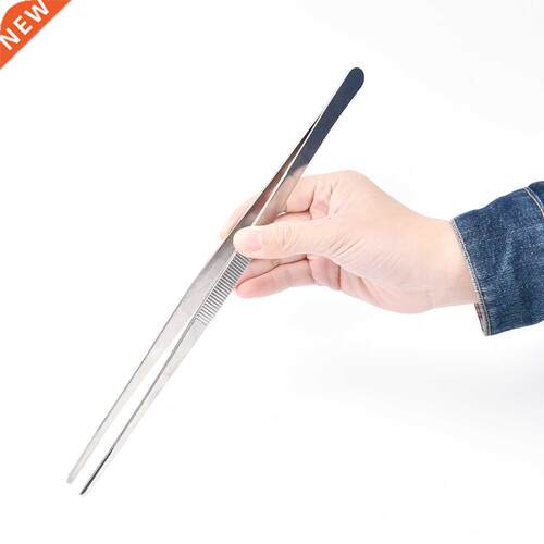 30/13/25cm Toothed Tweezers Barbecue Stainless Steel Long Fo