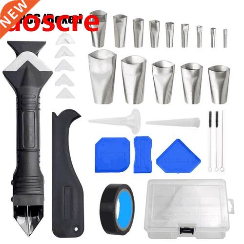 32Pcs Metal Scraper Caulking Finisher Silicone Sealant Nozzl
