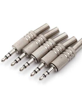 5pcs 3.5mm Plug Connector 3 Pole Male Audo Plug Weldng Hea