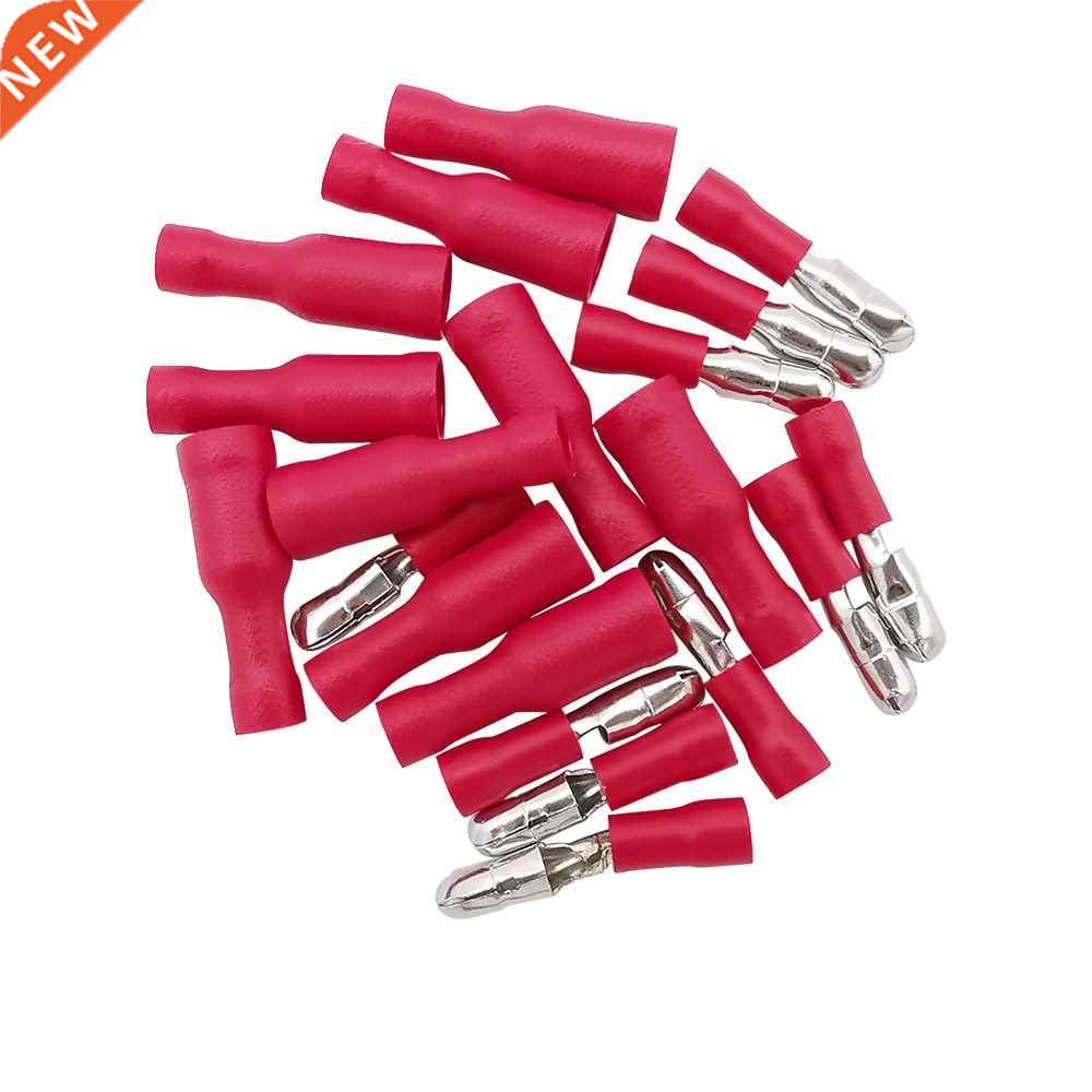 25Pair Red Insulated Male Female Bullet Connector Crimp Term