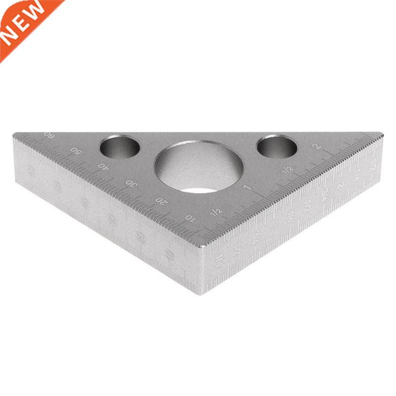 45 Degree Aluminum Alloy Angle Ruler inch metric Triangle ru