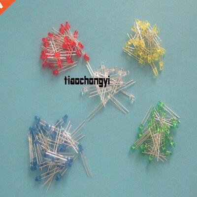 1000pcs 3mm Red Green Blue Yellw White LED Diffused Round LE