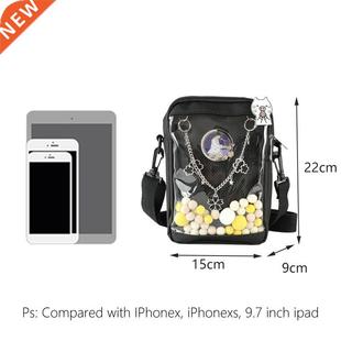Kawaii Mini Crossbody Bags for Women Cute PVC Transparent Sm